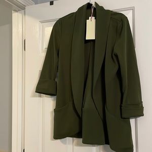 French mauve, olive blazer, size medium